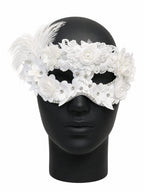 Ivory Bloom Venetian Floral Masquerade Mask
