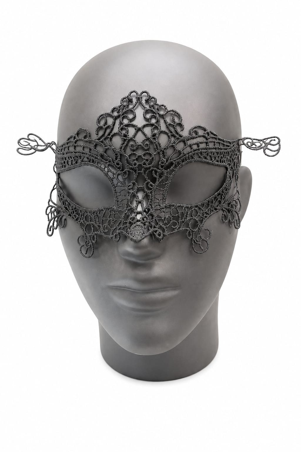 Elegant Black Lace Masquerade Mask