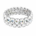 Luxury Crystal Tennis Bracelet – Silver-Tone