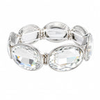 Elegant Crystal Silver Bracelet