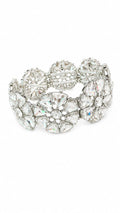 Crystal Floral Cuff Bracelet