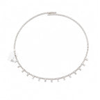 Dazzling Drop Crystal Choker Necklace | Elegant Tennis-Style Necklace