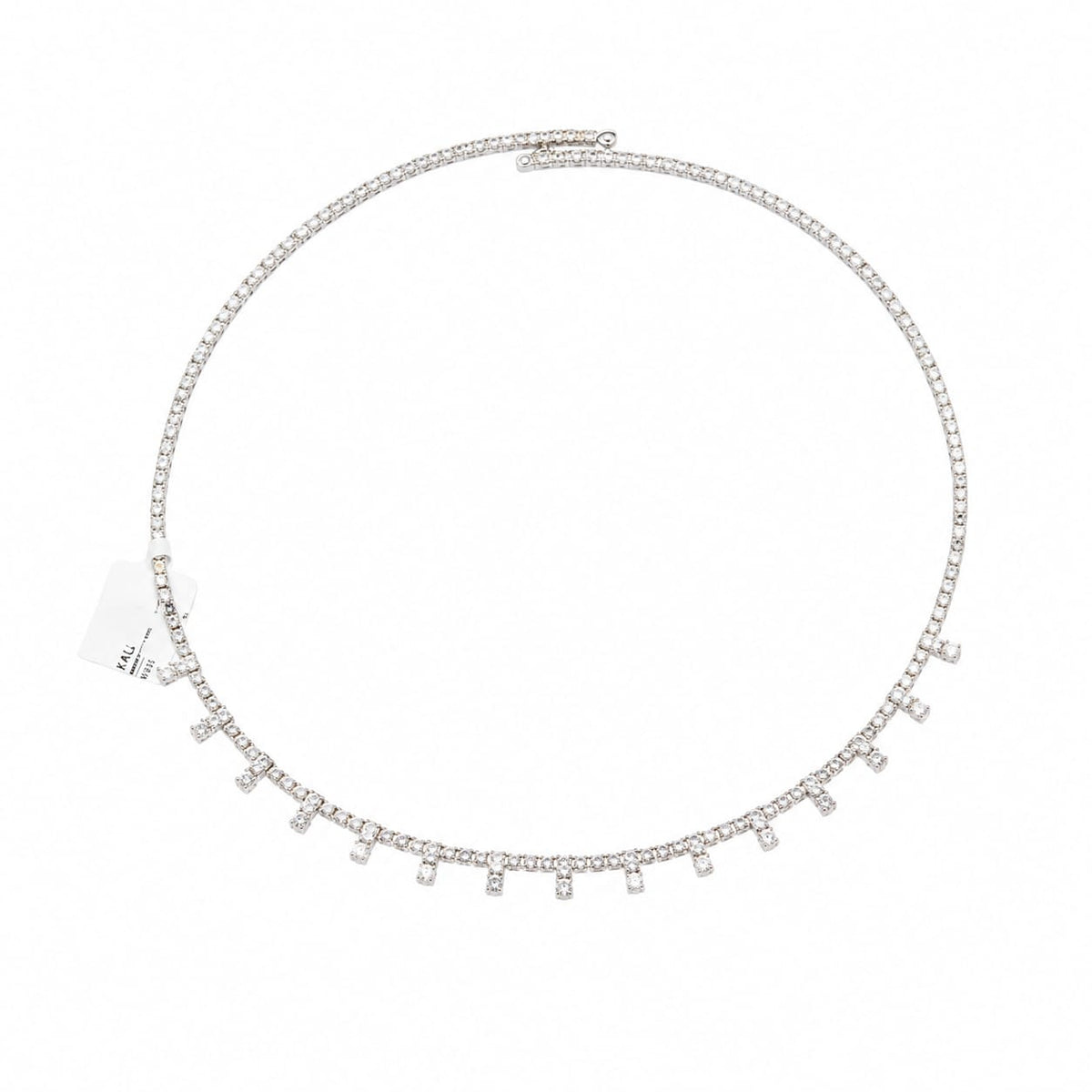 Dazzling Drop Crystal Choker Necklace | Elegant Tennis-Style Necklace