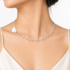 Dazzling Drop Crystal Choker Necklace | Elegant Tennis-Style Necklace