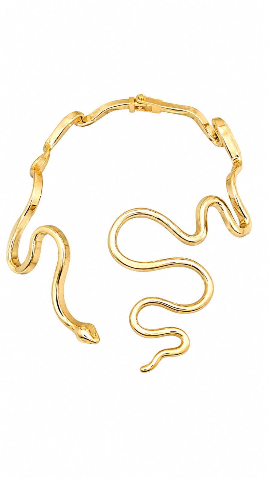 Chunky Gold Sculptural Statement Necklace