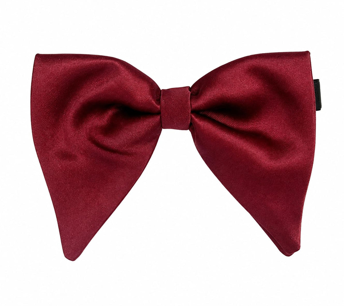 Burgundy Satin Bow Tie