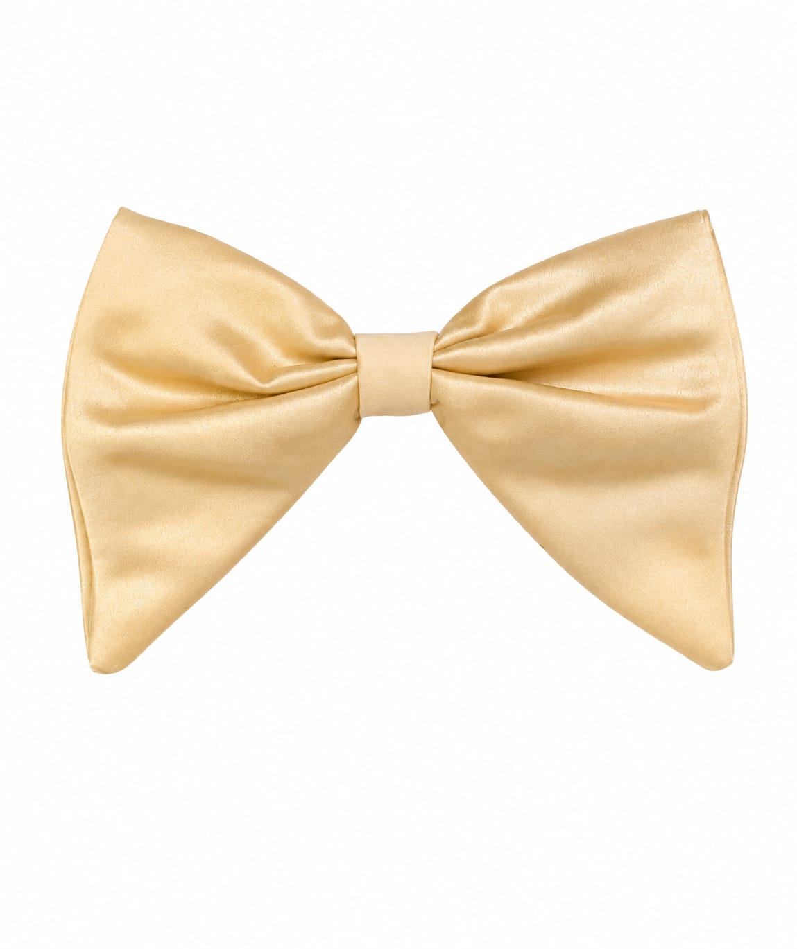 Champagne Gold Satin Bow Tie