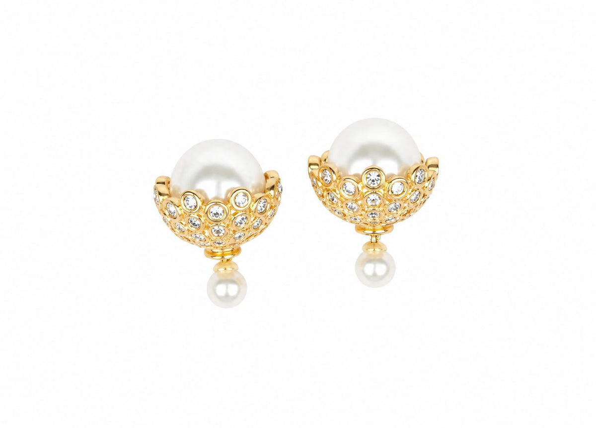 Celeste Pearl Stud Earrings
