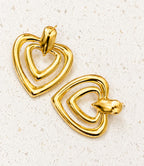 Open Heart Statement Earrings