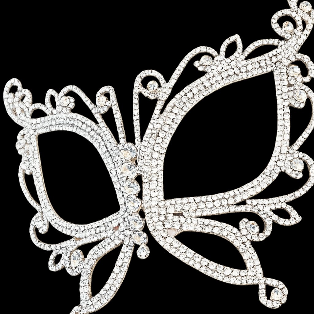Luxury Gold Crystal Butterfly Masquerade Eye Mask |