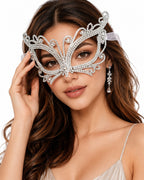 Luxury Gold Crystal Butterfly Masquerade Eye Mask |