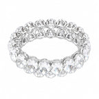 Luxury Crystal Tennis Bracelet – Silver-Tone