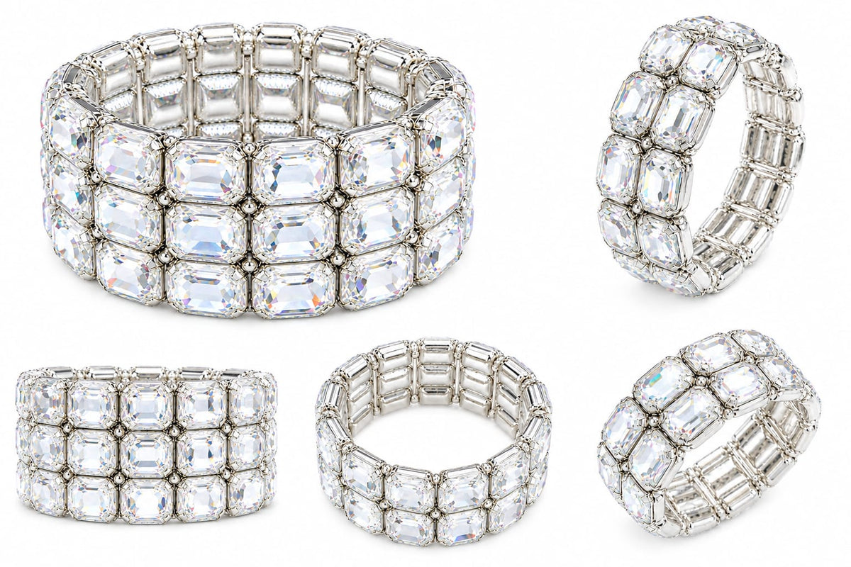 Luxury Crystal Cuff Bracelet for Women