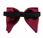 Burgundy Satin Bow Tie