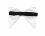 White Satin Bow Tie for Adults