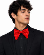 Adult Red Satin Bow Tie