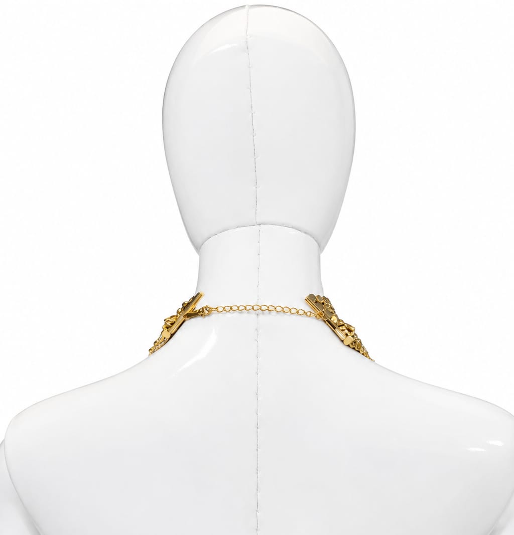 Golden Cascading Coin Tassel Necklace
