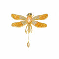 Enamel Dragonfly Brooch Pin